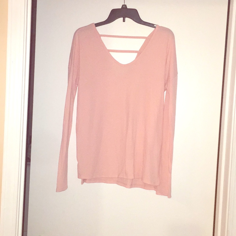 Coral long sleeve top